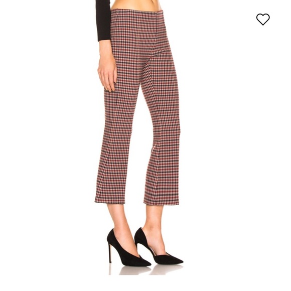 Smythe new with tags pull on cropped check pants - size XS - Picture 4 of 14